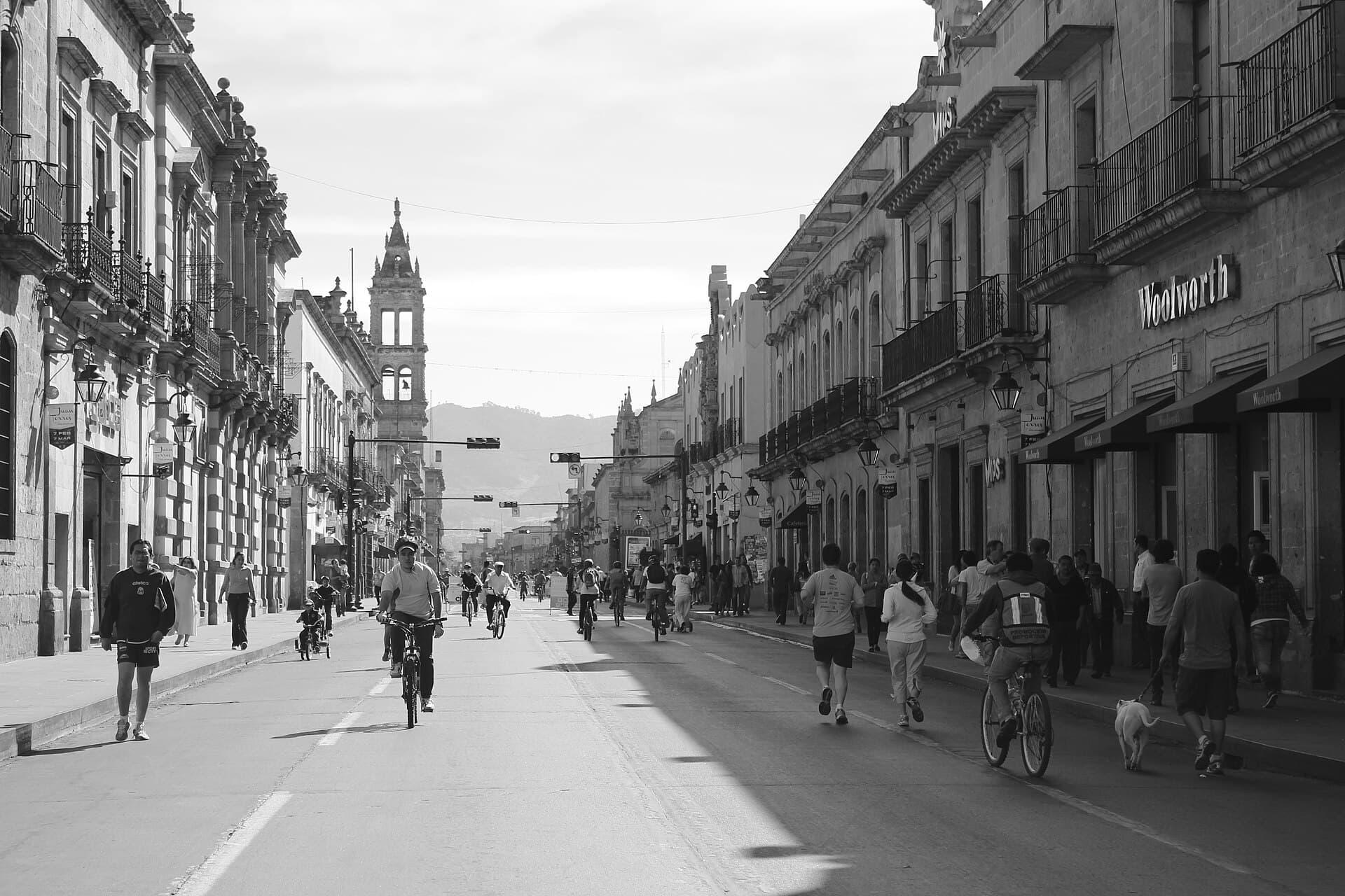 Avenida Madero, centro histórico de Morelia